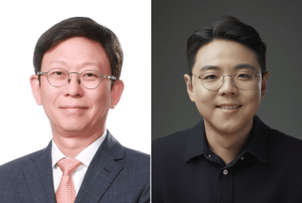 주원 상상인증권 대표이사 내정자(왼쪽)와 김규빈 토스증권 신임 대표이사.