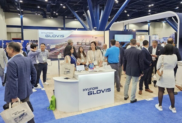 'BBA 2023' 전시회장에 설치된 현대글로비스 부스 전경.[제공=현대글로비스]