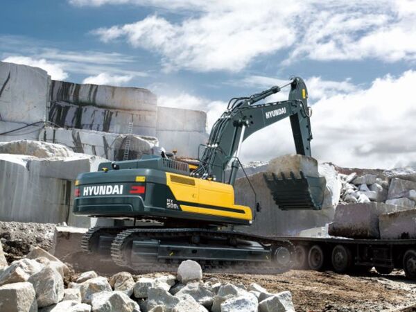 ▶ HD현대건설기계의 50톤 굴착기. 니켈 등 원자재 채굴용으로 쓰인다ⓒHD현대사이트솔루션