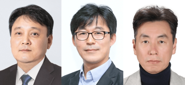(사진 왼쪽부터) 김종화 SK에너지 사장, 최안섭 SK지오센트릭 사장, 이상민 SK아이이테크놀로지 사장 [제공=SK이노베이션]