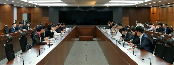 배달플랫폼-입점업체 상생협의체 제9차 회의가 열리고 있다. 공정위