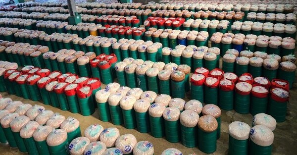 신안수협 새우젓 위판. [제공=신안수협]