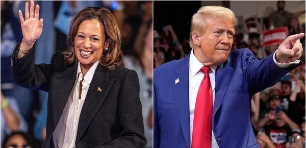 미국 대선에서 맞붙는 카멀라 해리스 민주당 후보(왼쪽)와 도널드 트럼프 공화당 후보. [제공=연합]