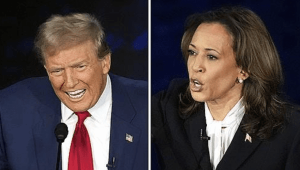 (왼쪽부터)도널드 트럼프 전 대통령과 카멀라 해리스 부통령. [제공=연합뉴스]
