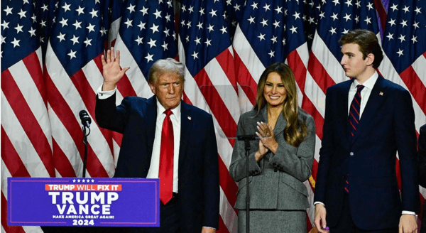 제47대 미국 대선에서 공화당 후보로 나선 트럼프 전 대통령과 가족들. [제공=연합뉴스]