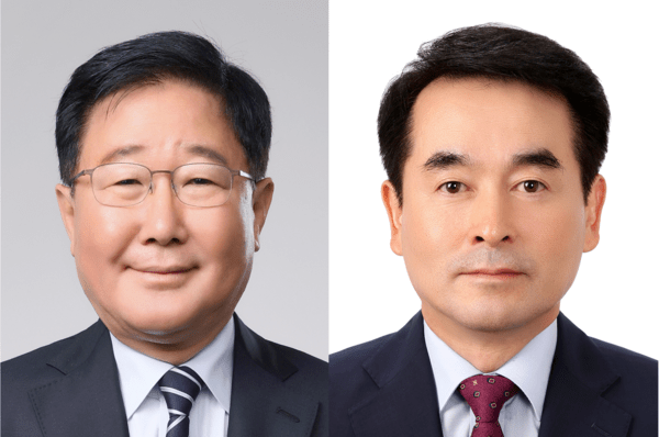조석 HD현대일렉트릭 부회장과 김재을 HD현대삼호 사장. [제공=HD현대]