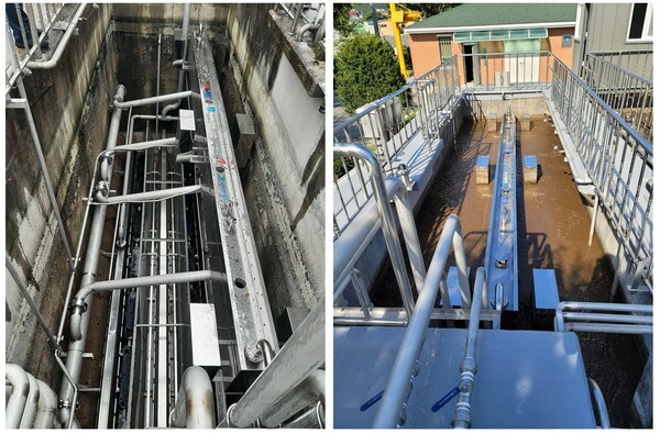 GK-SBR 공법이 적용된 경주 의곡 공공하수처리시설 모습[사진=금호건설]