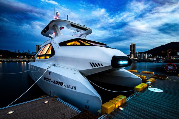 삼성중공업이 공개한 완전 자율운항 연구선박 시프트 오토. [제공=삼성중공업]