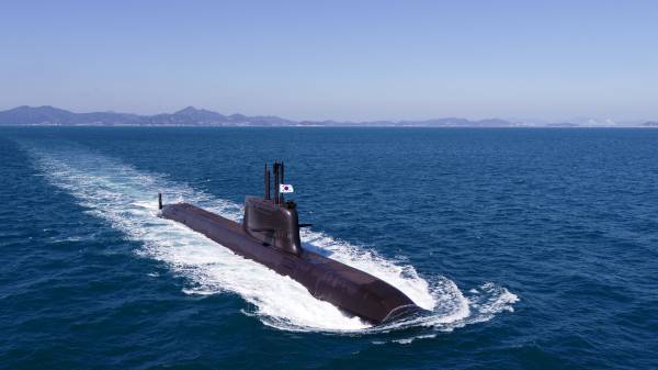 한화오션 3000톤(t)급 잠수함 '안무함' [제공사=방위사업청]