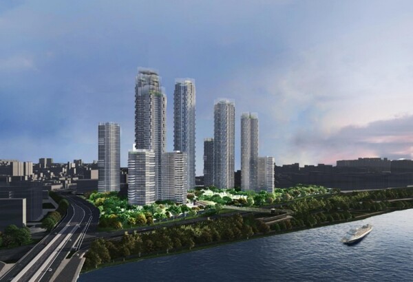 서울 강남구의 압구정 2구역 조감도.[사진=서울시]