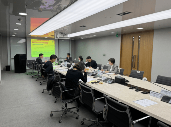 푸본현대생명 이사회 대상 금융윤리 교육이 진행되고 있다. 금융윤리인증센터