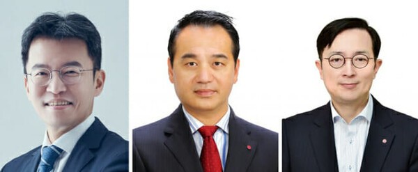 (사진 왼쪽부터) LG에너지솔루션 한웅재 부사장, 은기 전무, 이한선 전무 [제공=LG에너지솔루션]