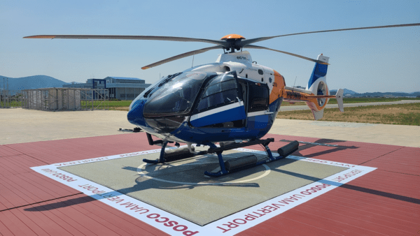 스틸 버티포트 헬리콥터 테스트 [제공=포스코]