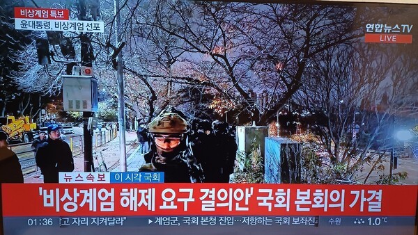 연합뉴스TV 화면.