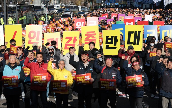 철도노조 총파업 출정식. [제공=연합]