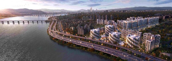 래미안 글로우 힐즈 한남 전체 조감도[사진=삼성물산]