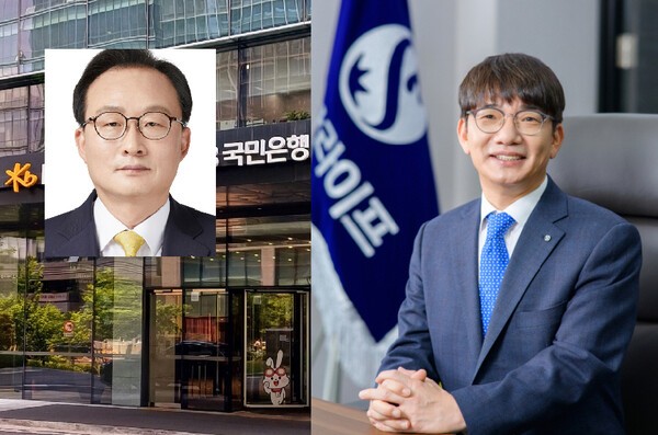 (사진왼쪽부터) KB국민은행장으로 내정된 이환주 KB라이프생명보험 대표, 연임하는 이영종 신한라이프 대표