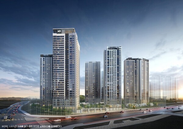 아산탕정자이 퍼스트시티 투시도[사진=GS건설]