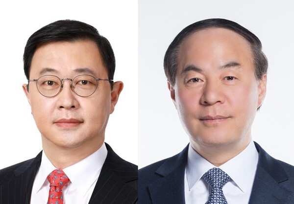 최재원(사진 왼쪽) SK이노베이션 수석부회장과 전영현 삼성전자 DS부문장 부회장. [제공=각 사]