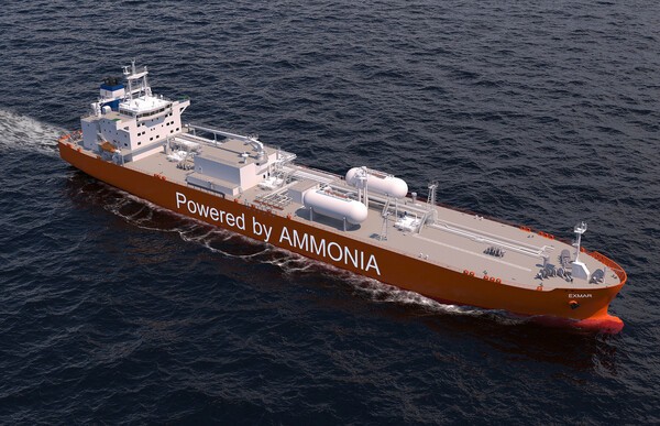 HD현대미포의 중형 암모니아추진선 조감도. [제공=HD현대미포]