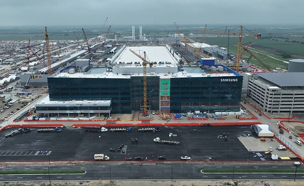 삼성전자가 미국 텍사스주 테일러시에 건설하고 있는 반도체 공장. [제공=삼성전자]