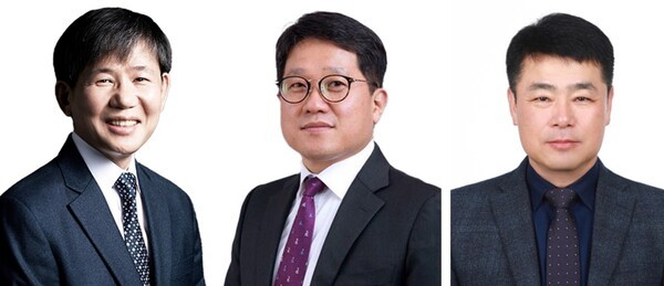 (왼쪽부터)이상인 코스맥스차이나 신임 총경리, 양치연 코스맥스광저우 신임 총경리, 김남중 코스맥스엔비티 신임 대표 내정자). [제공=코스맥스그룹]
