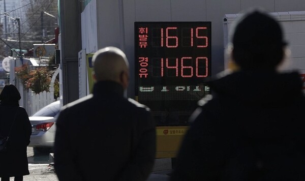 지난 22일 서울의 한 주유소 모습 [출처=연합]
