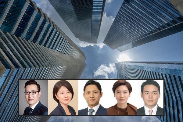 (왼쪽부터) 김동선 한화갤러리아·호텔앤리조트 부사장, 이선정 CJ올리브영 대표, 허서홍 GS리테일 부사장, 임세령 대상홀딩스 부회장, 허진수  SPC그룹 파리크라상 사장. [제공=각사]