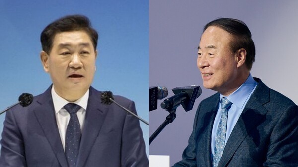 (왼쪽부터) 한종희 삼성전자 부회장과 전영현 삼성전자 부회장. [출처=연합]