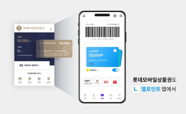 롯데멤버스가 엘포인트와 롯데 모바일상품권을 오는 2월부터 통합 운영하기로 했다. 롯데멤버스