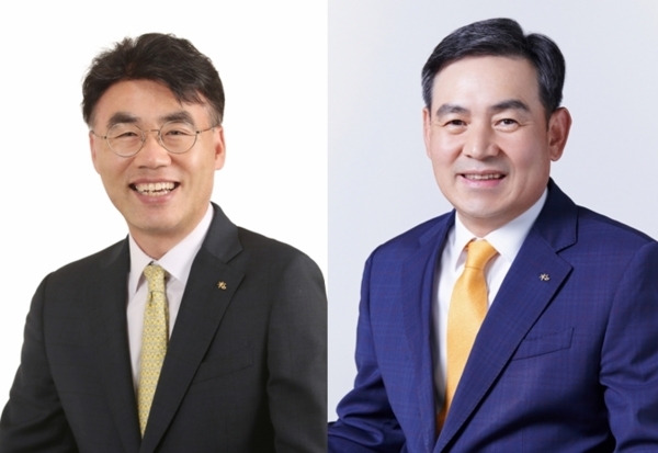 ▶ 이홍구 KB증권 WM부문 대표이사 사장, 김성현 KB증권 IB부문 대표이사 사장. [제공=KB증권]