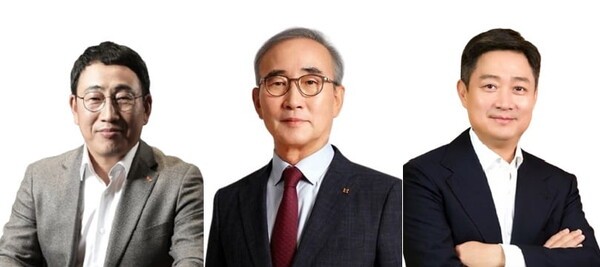 (왼쪽부터)유영상 SK텔레콤 대표, 김영섭 KT 대표, 홍범식 LG유플러스 대표. [제공=각사]