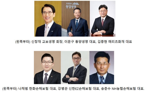 뱀띠 보험사 경영자[제공=각 사]