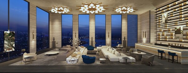 래미안 글로우힐즈 한남 스카이 라운지 [사진=삼성물산]