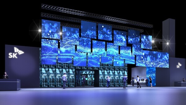 CES2025 SK 전시관의 입구인 '혁신의 문(Innovation Gate)' 조감도 [제공=SK]