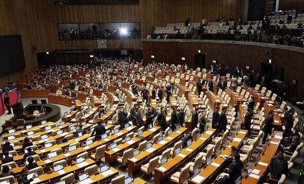 국회 본회의장 모습. [제공=연합]