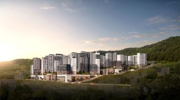 ▶ 수성 포레스트 스위첸 조감도.ⓒKCC건설