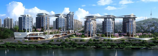 디에이치 한강 조감도.@현대건설