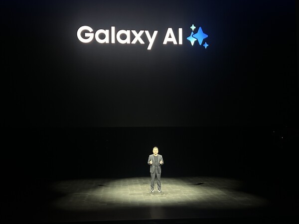  ‘갤럭시 언팩 2025’에서 노태문 삼성전자 MX사업부장(사장)이 기조 연설을 하고 있다. [사진=김신혜 기자]