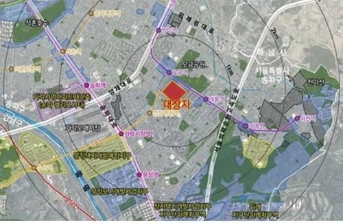 송파 창의혁신 위치도.@서울시