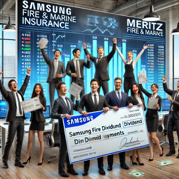 삼성화재와 메리츠금융 배당규모에 시장의 관심이 집중돼 있다.[출처=EBN 챗GPT 제작 이미지]