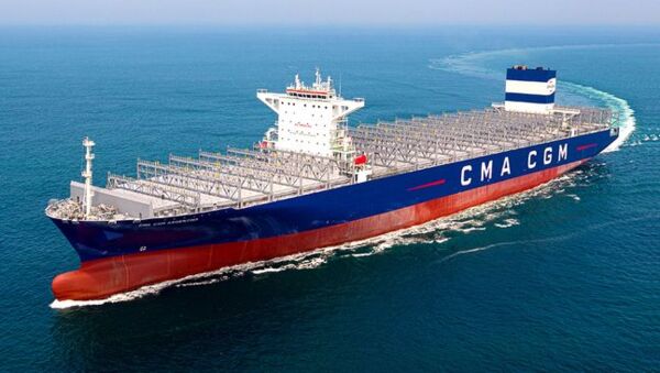 HD현대삼호가 건조한 15100TEU급 컨테이너선 [출처=HD현대삼호]