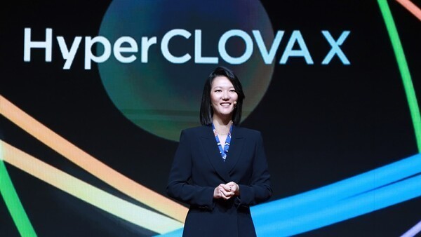 최수연 네이버 대표가 콘퍼런스 '단(DAN) 23'에서 기조연설을 하고 있다. [출처=네이버]