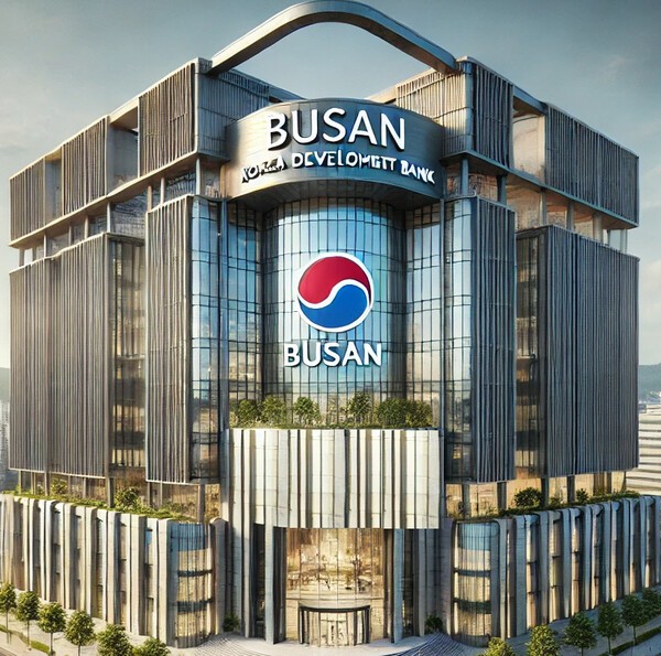 챗GPT가 부산에 본점을 둔 한국산업은행에 대해 그린 그림[출처=EBN AI 그래픽]