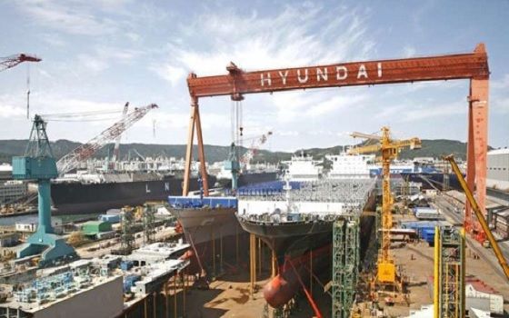 ▶ 현대중공업 울산 조선소 전경.ⓒ현대중공업