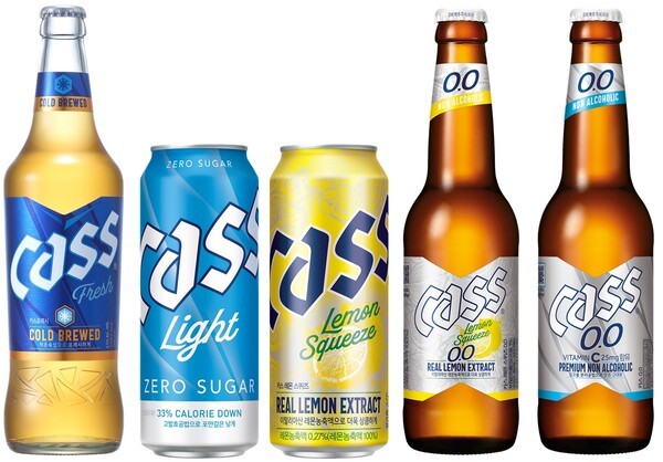 카스 제품 라인업. [출처=오비맥주]