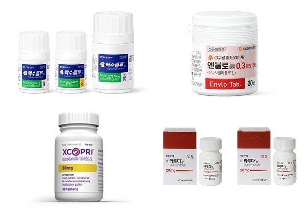 왼쪽 위부터 시계방향으로 펙수클루, 엔블로, 라투다, 엑스코프리. [제공=각사]