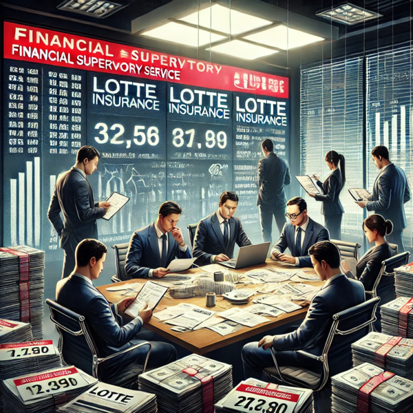 예외모형 선택을 저울질하던 롯데손해보험이 금융감독원의 검사를 받게 됐다. 그 이유는 무·저해지 보험 해지율에만 있지 않고 자산 건전성 전반에 대한 우려 요인 등에 있다. 앞서 롯데손보는 금융당국의 기준과 다른 예외모형 반영을 고려해왔다. [출처=EBN AI 그래픽 ]