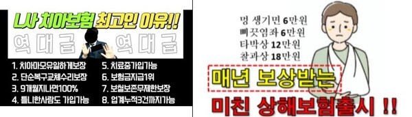 금융감독원은 인터넷 검색을 통해 총 1320개의 온라인 보험상품 광고를 점검한 결과 단정적이고 과장된 표현을 쓰거나, 절판 마케팅을 벌이는 등 부적절한 광고물을 수정, 삭제했다고 17일 밝혔다.[출처=금감원 ]