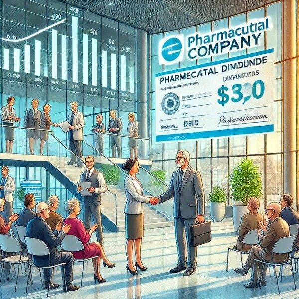주주들에게 배당금을 지급하는 제약사들. [출처= EBN AI 그래픽]